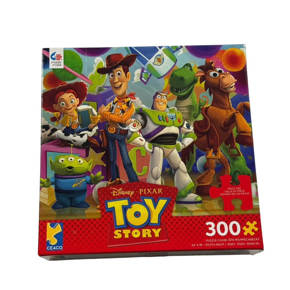 Ceaco Disney Pixar Toy Story 300 Piece Jigsaw Puzzle Oversized Pieces COMPLETE